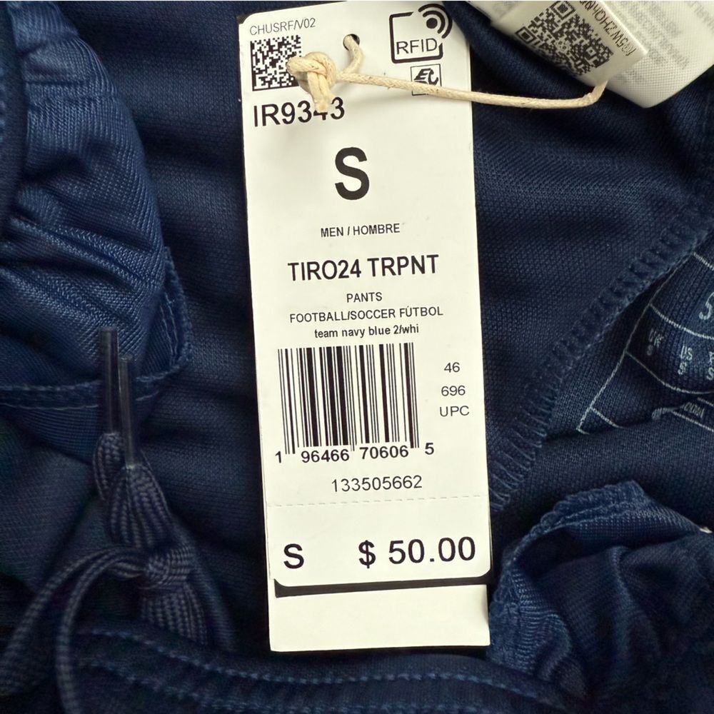 NWT Adidas Tiro 24 Track Pants Navy Blue Soccer Joggers Men’s S IR9343 - Picture 4 of 8